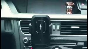 Pengecas kereta tanpa wayar 15W cepat mengecas Auto Clamping Auto Sensor pemegang efon tanpa wayar mengecas aksesori kereta
