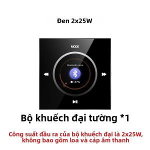 Hệ Thống Âm Thanh Rạp Hát Tại Gia Bluetooth Amply Gắn Tường Với Điều Khiển TF USB FM Máy Nghe Nhạc Khách Sạn Loa Âm Trần Stereo Bảng Điều Khiển 25W 2.0 Kênh