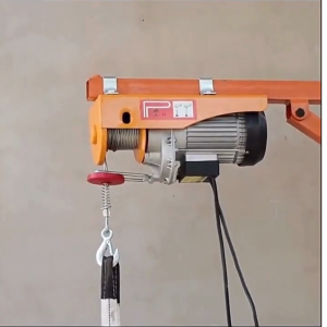 Tời nâng điện treo PA200 pả lăng điện mini nâng hạ vật liệu xây dựng chiều cao 18 mét