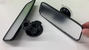 Car Wide-angle Rearview Mirror Adjustable Suction Cup 360° Rotates Interior Rear View Mirror