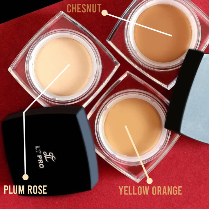 LT Pro Professional Make-Up Smooth Corrector Cream Foundation - Yellow Orange