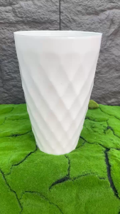 Chậu cao kim cương 37x61cm cỡ lớn trồng hoa kiểng nhựa dày đẹp