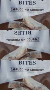 Golden Boronia Nougat Bites Cappuccino Crunchy น้ำหนัก 100 กรัม BB.22/06/26 สินค้ามีฮาลาล