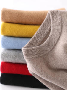 Thickened Woolen Knitted Sweater Childrens Half High Collar round Neck Soft Pure Color Warm Long Sleeve Baby Toddler Kids