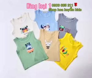 Áo ba lỗ cho bé trai bé gái Mimonri áo ba lỗ chất thun lạnh thoáng mát thích hợp cho mùa hè nắng nóng bộ quần áo trẻ em