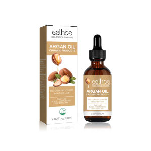 Eelhoe Morocco Argan Oil Essence Nourishing Repair Frizz Damaged Hair Treatment Essential Oils Organic Moroccan Argan Oil For Hair Skin Nails Cuticles Face Beards Cold Pressed Unscented Soft Skin Bright Hair Oil