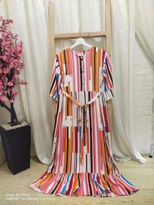 DASTER VIOLA DASTER RUFFLE KANCING LENGAN TANGGUNG MATT RAYON