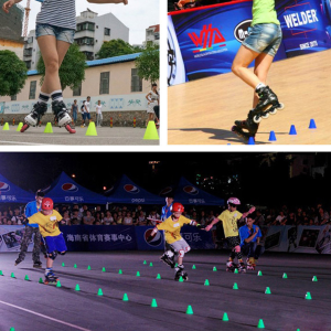 Thai Dee เซต10 ชิ้น กรวยฝึกโรลเลอร์สเกต อุปกรณ์ฝึกซ้อมฟุตบอล วัสดุแข็งแรง ทนทาน Skate Marker Cones