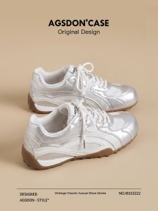 Agsdon | Silver Elevator Training Shoes Ballet Inspired Sporty Casual Shoes