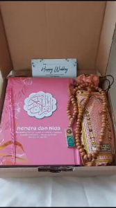 Hampers Gift Box Wedding Series Quran Custom Nama Hadiah Kado Seserahan Mahar Pernikahan