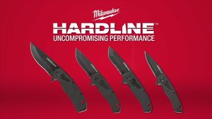 MILWAUKEE 48-22-1928 5" HARDLINE Fixed Blade Knife Include Sheath With Belt Clip AUS-8 Steel 48221928