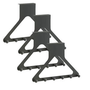 2/4pcs Over The Door Hooks Door Hanger Hooks for Hanging Over-The-Door Towel Racks for Bathroom with 6 Coat Hooks Coat Rack