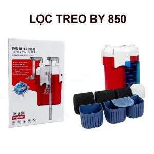Lọc Treo Bể Cá BAOYU BY-850 8W 850L/Hr 3IN1 tích hợp hút mặt hút đáy sủi oxy cao cấp. BH uy tín