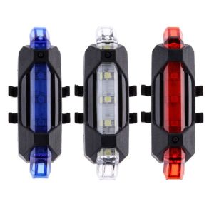 【Portable】Saddle Bike Safety Warning Light Cycling Taillamp LED Bicycle Light Waterproof Rear Tail Light USB Rechargeable Blinker