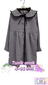 Asheratanahabang Tunik anak perempuan Polos uk 4 - 16 Blus anak kekinian bisa COD