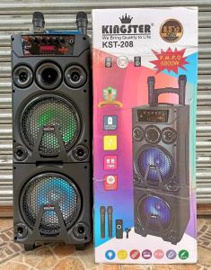 BLUETOOTH SPEAKER FREE USB WITH SONG 2 WIRELESS MIC 29INCHES KARAOKE