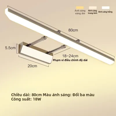 Đèn Tường Phòng Tắm LED Phong Cách Scandinavia Không Cần Khoan