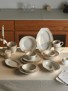 Bát Ăn Súp Lớn Kiểu Pháp Cổ Điển Bằng Gốm Sứ Bằng Sứ Ăn Phở Bát Ăn Cháo Tròn Hình Hoa Họa Tiết Cổ Điển Cao Cấp Dùng Tại Nhà