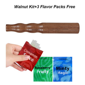 Gift for Him Quit Smoking Wooden Stick Device Nicotine-Free with Flavor Cores Air Inhaler Mouthpiece Aromatherapy Chemical-Free