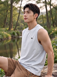 Baleno Mens Top 175g Pure Cotton Vest 9826201M15393 - Multiple Solid Colors - Versatile Straight Fit - Full Pantone Color - Loud Cotton - Color Fastness - Breathable