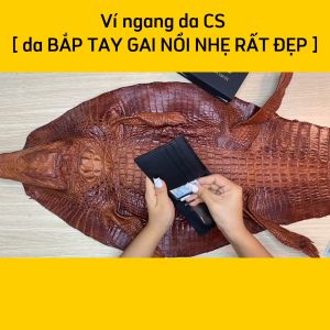 [FREE SHIP] SIÊU PHẨM..! Ví nam da bắp tay cá sấu [GAI NỔI NHẸ ĐẸP TINH TẾ]