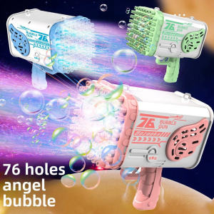 LED Lighting Bubble Machine Toy Automatic Bubble Blowing Toy Kids Gift Mainan Budak Kanak 泡泡机
