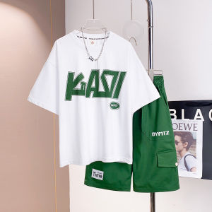 BeiYiMeng Kids Clothes Boy Clothing Sets Fashion Characters For 25-70kg Children Outfit 2 Pcs Short Sleeve T-shirt With Short Pants Summer travel Suits CNY