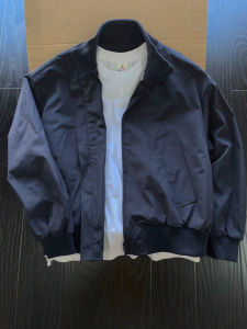 Olive Green Stand Collar American Style Flight Jacket Mens Fashion Brand Heavyweight Hardwearing Baseball Uniform Workwear Coat