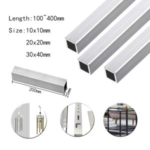 1 pcs Aluminum Square Tube Metal Alloy Box Tubing Specifications 10x10mm/20x20mm/30x40 Complete Specifications Widely Used