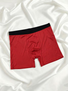 1 PCS Mens Underwear - Classic Solid Color Mens Flat-front Underwear | Elastic Soft Breathable and Comfortable