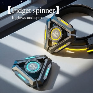 Luminous Metal Fidget Spinner - Gyro Hand Spinner for Adults Stress Relief Silent EDC Toy ADHD Anxiety Relief Cool Gift