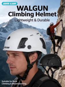 WALGUN K202 Safety Helmet Construction Work Electrician Climbing Work-at-height Goggle Lens Visor Ear Protection Hat