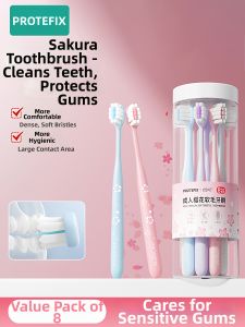 PROTEFIX | Soft Small Head Toothbrush for Adult Women Household Pack