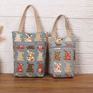 Túi đựng bình nước hộp cơm đồ ăn giữ nhiệt ô dù đa năng vải canvas dày dặn phong cách Nhật Bản cao cấp TB01