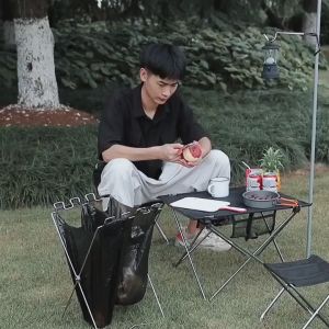 Portable Rubbish Camping shelf Trash Holder Stand Foldable Garbage Frame trash Rack Bin Disposable