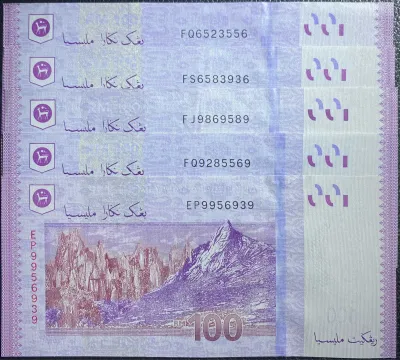 Collectibles For Malaysia 100 Ringgit Mother And Father Of Money 招财母钱和公钱‼️AUNC 95% CONDITION‼️Price For 1 PC