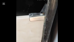 Stainless Steel Hinge for Kitchen Glass Cabinet Door Frameless Showcase Open Touch Latch Hardware