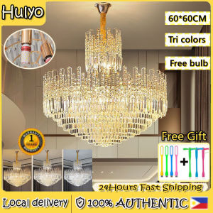 Luxury Rectangular Crystal Chandelier Modern Led Tassels Linear Raindrop Ceiling Pendant Light Fixture for Dining Room Living Room Kitchen Island