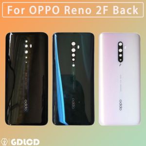 Original Oppo Reno 2F Reno 2 Back Battery Cover Door Housing case Rear Glass lens parts Replacement