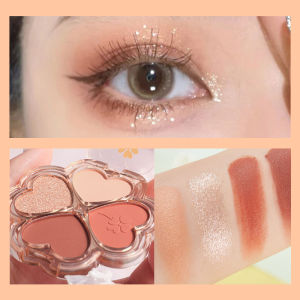 cadia🔥 4 Warna Eyeshadow Palette Makeup Palette Matte Glitter Eye Shadow COD