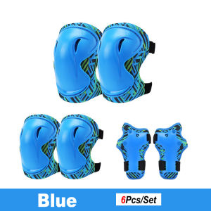 Kids Protective Gear Set with Knee Pads Elbow Pads and Wrist Guards Ideal for Girls Boys Skating Skateboard Scooter Bike