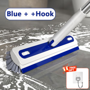 Floor Scrub Brush 3 in 1 Long Handle Removable Adjustable Wiper Broom Tools Tile Magic Squeegee Cleaning Kitchen Bathroom Brush