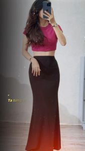 Áo thun croptop tay ngắn Kvy A2 chất cotton nhập mịn dày dặn siêu co giãn