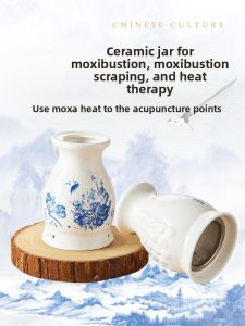 Portable Electric Moxibustion Cup for Home Use Seniors Health Care Beauty Salon Acupoint Massage Therapy Warm Heat Treatment