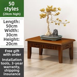 Multi-layer New Chinese Style Antique-looking Flower Shelf