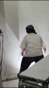 Kape Raskam Stainless Steel Dempul Scrapper Skim Coat Semen Plesteran Mengisi Pisau Baja Scraper Trowel YINDON 30cm