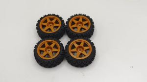 1/10 RC Rally On Road Tires & Wheels 12mm Hex Rubber Tyres For 1/10 RC Racing Drift Car KYOSHO Tamiya XV01 XV02 TA06 TT01 TT02
