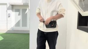 Jinn กระเป๋าคาดอกสไตล์สตรีท รุ่น N2513 คาดเอว สะพายข้าง ลายพลางทหาร ซิปแฟชั่น เนื้อผ้าไนล่อน สายปรับระดับได้ 4 ช่องใช้งาน