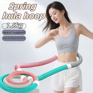 Spring Hula Hoop Exercise Belly Tool Foldable Female Extra Weighted Abdomen Abdominal Slimming Tool