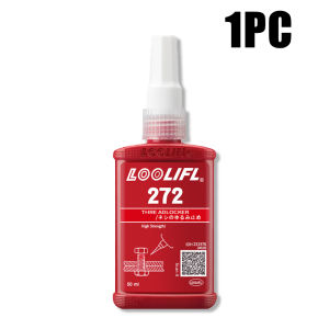 272 Red Highstrength Thread Locker Anaerobic Screw Lock Glue Permanent Anti-Vibration Oil Resistant -50 ℃ ~150 ℃ Metal Bolt Sealant